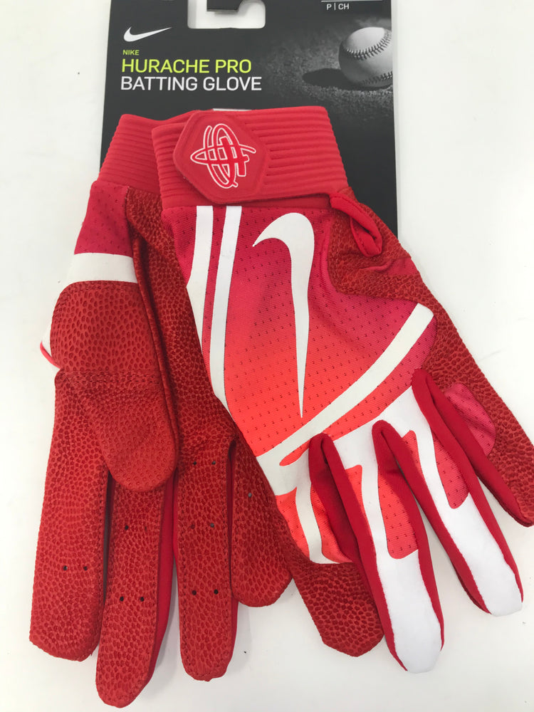 New Nike Hurache Pro Baseball Batting Gloves Red/White Adult Small