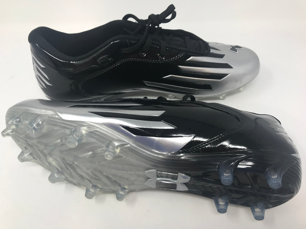 New Under Armour Nitro Diablo Low MC Football Cleat Mens 13 Black/Silver
