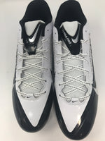 New Nike New Alpha Pro D Football Cleats Black/White Men 13