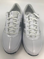 New Nike Women's Air Brassie Size 7 Medium Golf Shoes White/Silver Leather