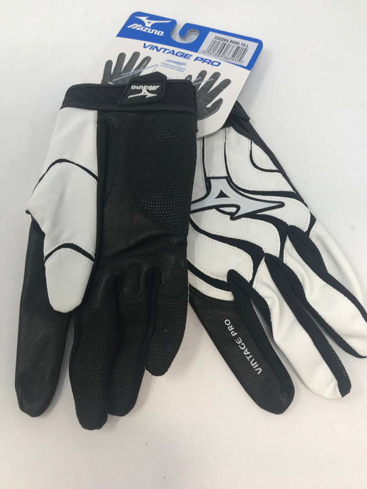New Mizuno Vintage Pro G4 Batting Gloves Adult X-Large White/Blk