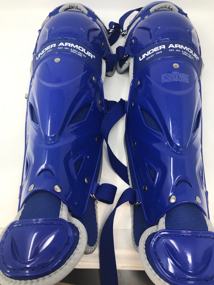 New Under Armour  UALG2-JRVS 13" Royal/Gray Junior Catchers Leg Guards