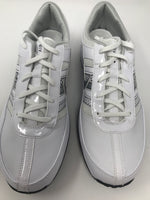 New Nike Women's Air Brassie Size 11 Medium Golf Shoes White/Silver Leather