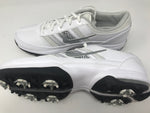 New Nike Women's Air Brassie Size 11 Medium Golf Shoes White/Silver Leather