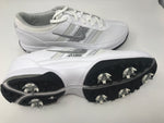 New Nike Women's Air Brassie Size 11 Medium Golf Shoes White/Silver Leather