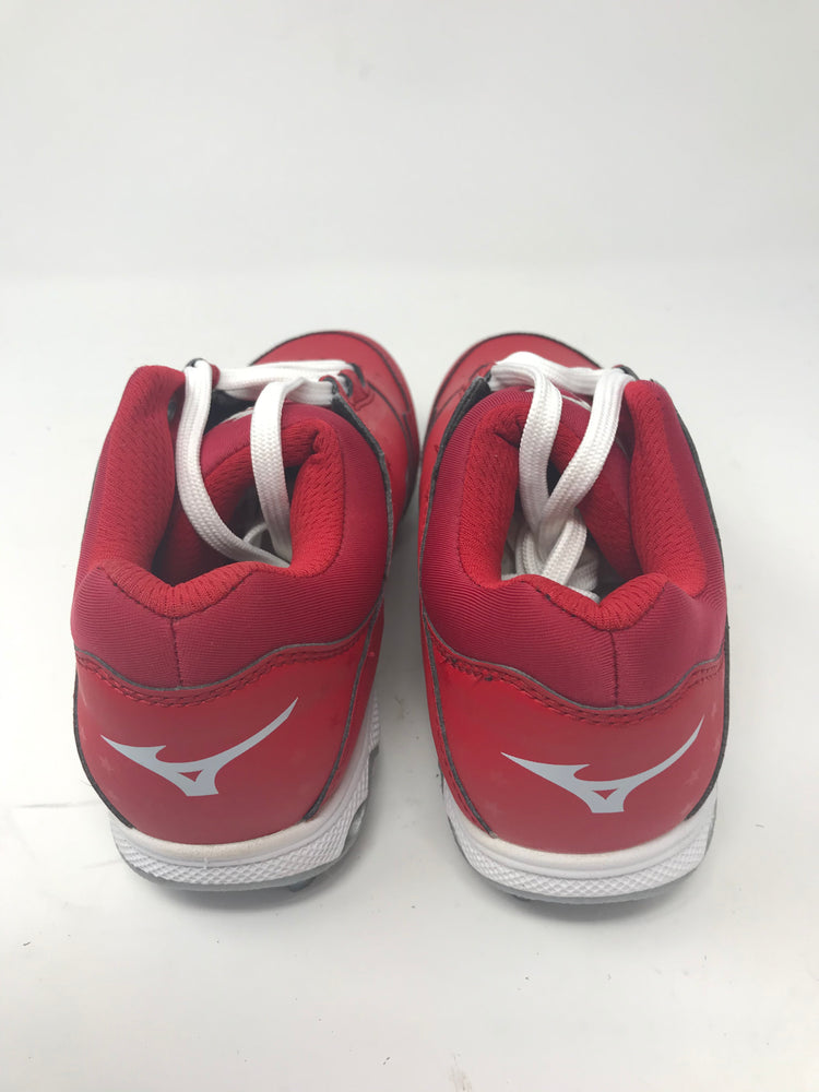 New Mizuno Finch Elite Switch 320455 Softball Cleats Womens 5.5 Red/White Molded