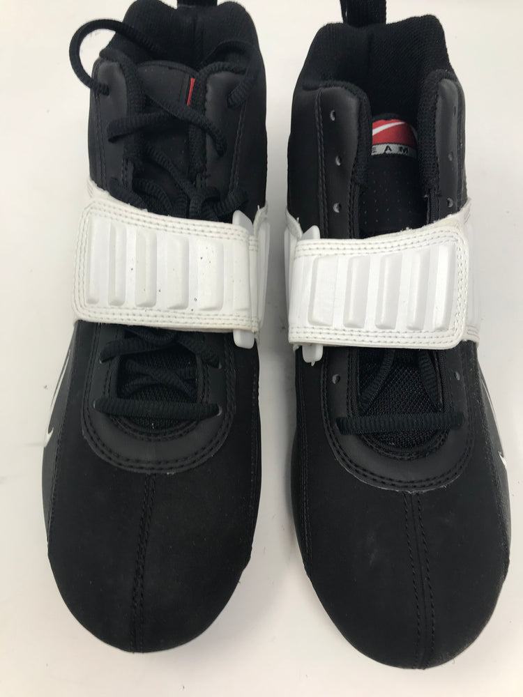 New Nike Men's Veer D 3/4 HI  Size 9 Football Cleat Black/White