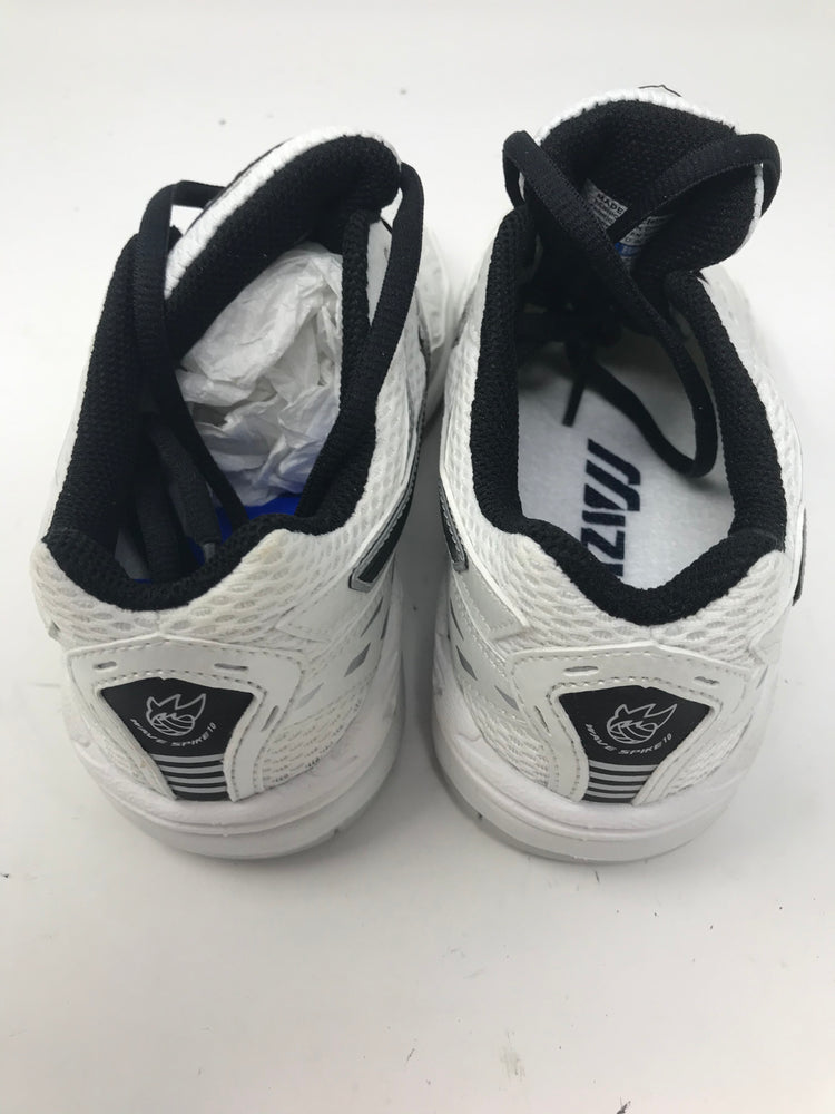 New Mizuno Wave Spike 10 Jr. Womens Volleyball Shoes Black/White Size 3.5
