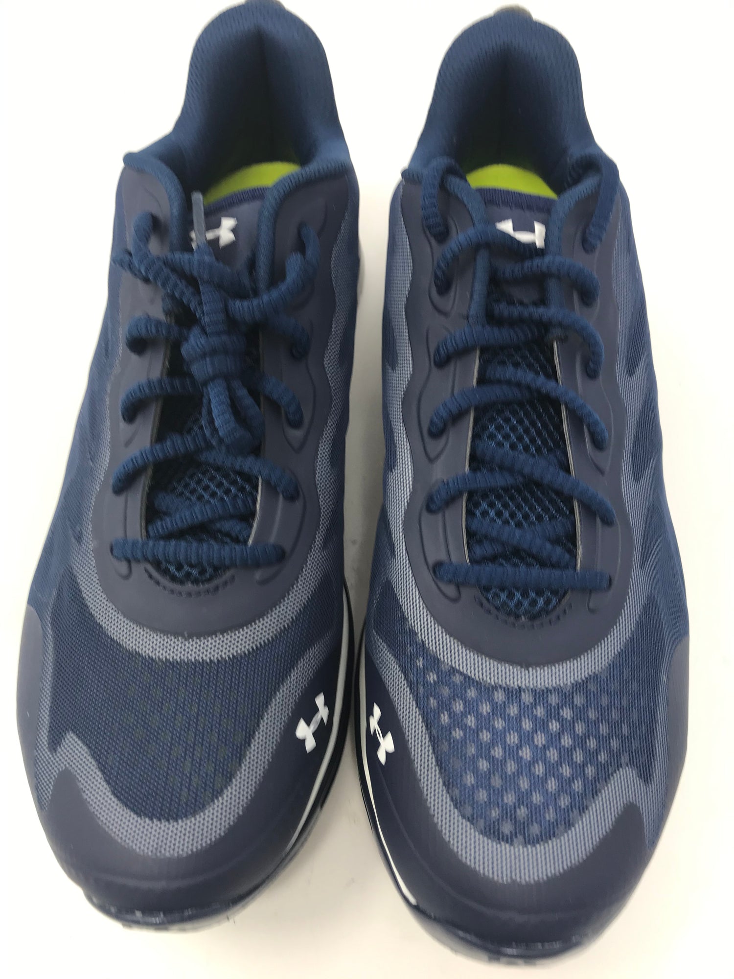 New Under Armour UA Team Spine Venom Running Shoe Navy/White Men's