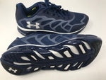 New Under Armour UA Team Spine Venom Running Shoe Navy/White Men's 7.5