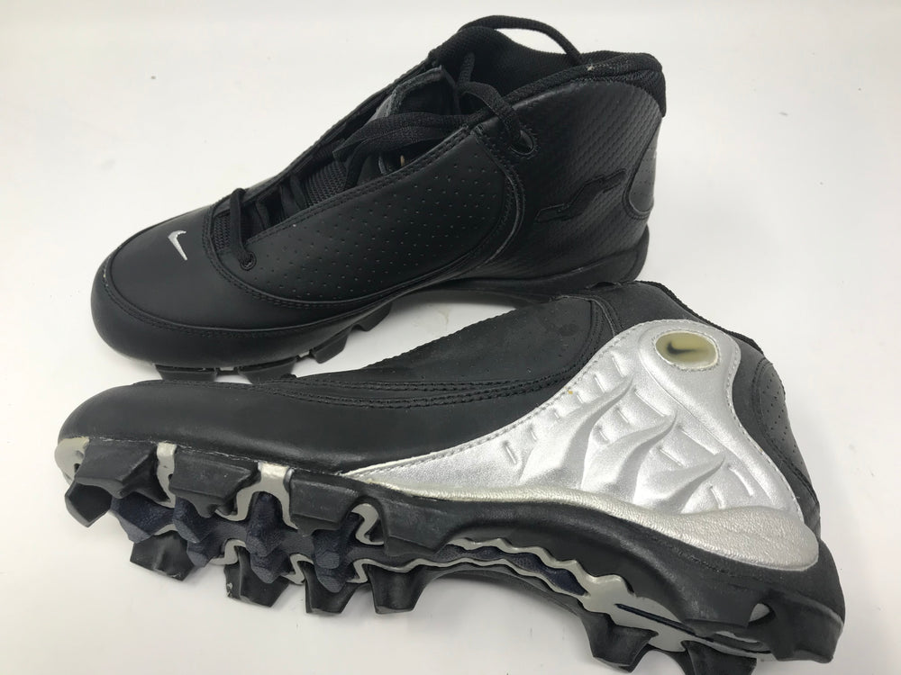 New Nike Air Griffey MCS Baseball Molded Cleats Black/Silver Men's 5.5 â PremierSports