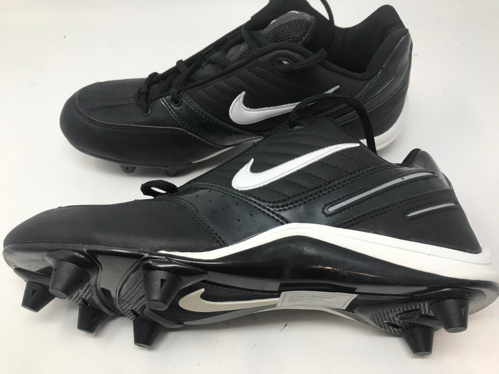 New Nike Strike Force Men 9 Plastic Mold Football Cleat Black/White
