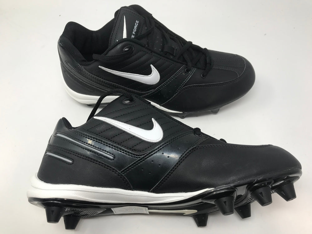 New Nike Strike Force Men 9 Plastic Mold Football Cleat Black/White