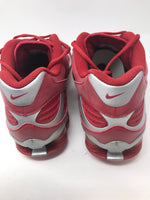 New Nike Shox Fuse Baseball Cleats Metal Red/White/Silver Size 15 Men