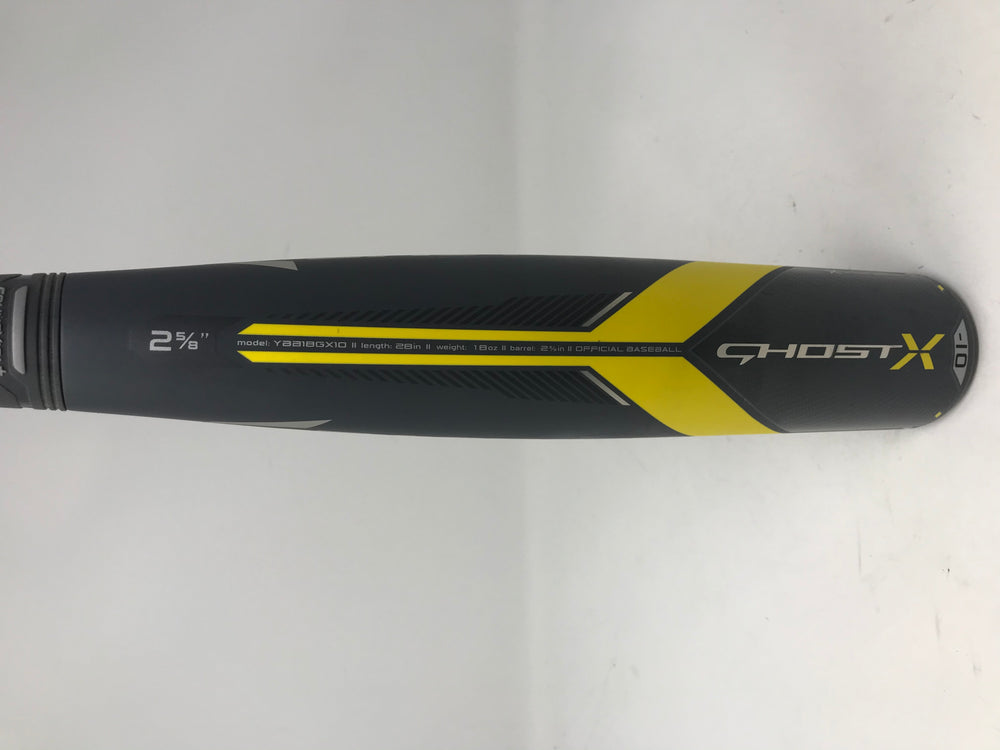 Used Easton YBB18GX10 28/18 Ghost X Little League Baseball Bat 2 5/8" Youth USA
