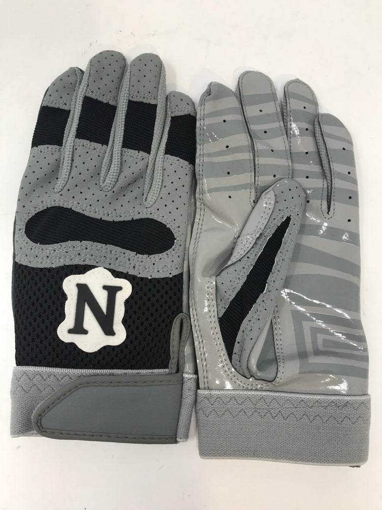 New Neumann Tackifield Football Receiver Gloves Youth Small Gray/Black
