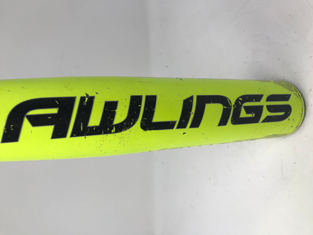 Used Rawlings BB7Q4 33/30 Quatro BBCOR Baseball Bat 2 5/8" Yellow/Black