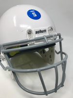 Used Schutt Youth AiR Standard V Football Helmet w/ Carbon Steel ROPO White/Gray
