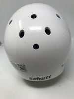Used Schutt Youth AiR Standard V Football Helmet w/ Carbon Steel ROPO White/Gray