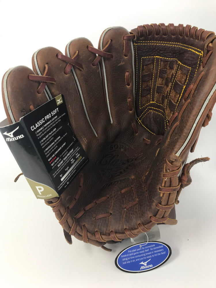New Mizuno Classic Pro Soft Pitcher Baseball Glove 12" LHT Brown LEFTY