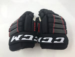 New CCM Edge Youth Hockey Gloves 8 Inch Black/Red