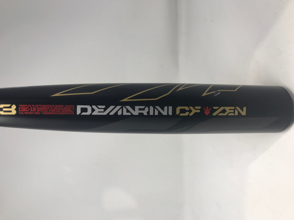Used:, DeMarini CBC-19 32/29 CF Zen BBCOR Baseball Bat 2 5/8" 2019 Black/Red