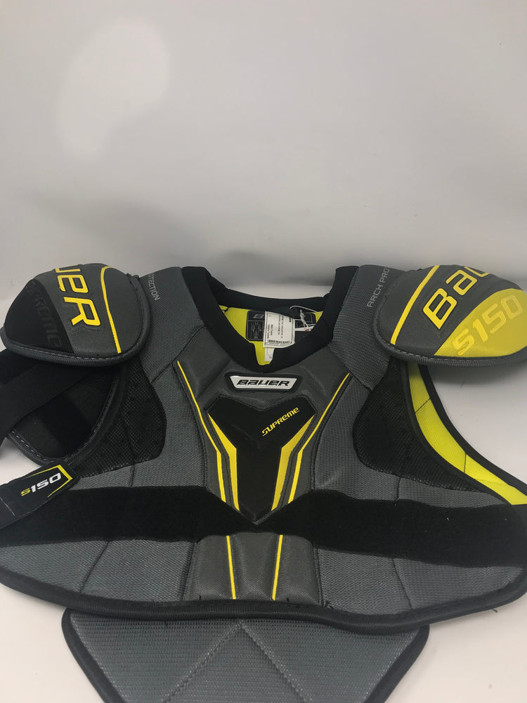 New Other Bauer S17 Supreme S150 Senior Large Shoulder Pad Gray/Yellow