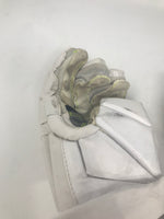 Used NIKE Men's Vapor Large 2018 Lacrosse Gloves White with Lime Green Detailing