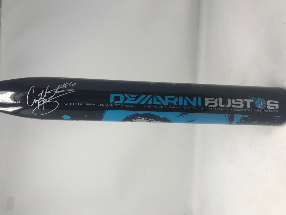 Used DeMarini BFP-19 Bustos Signature Model 32/19 Fastpitch Softball Bat Blue -13