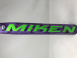 Used Miken Maniac ASA/USSSA Slow Pitch Softball Bat 2019 34/26 Purple/Green