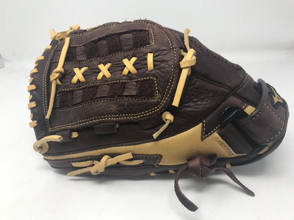 New Mizuno Franchise Slowpitch Glove 1250 12.5  Fielding Glove Brown/Tan LHT