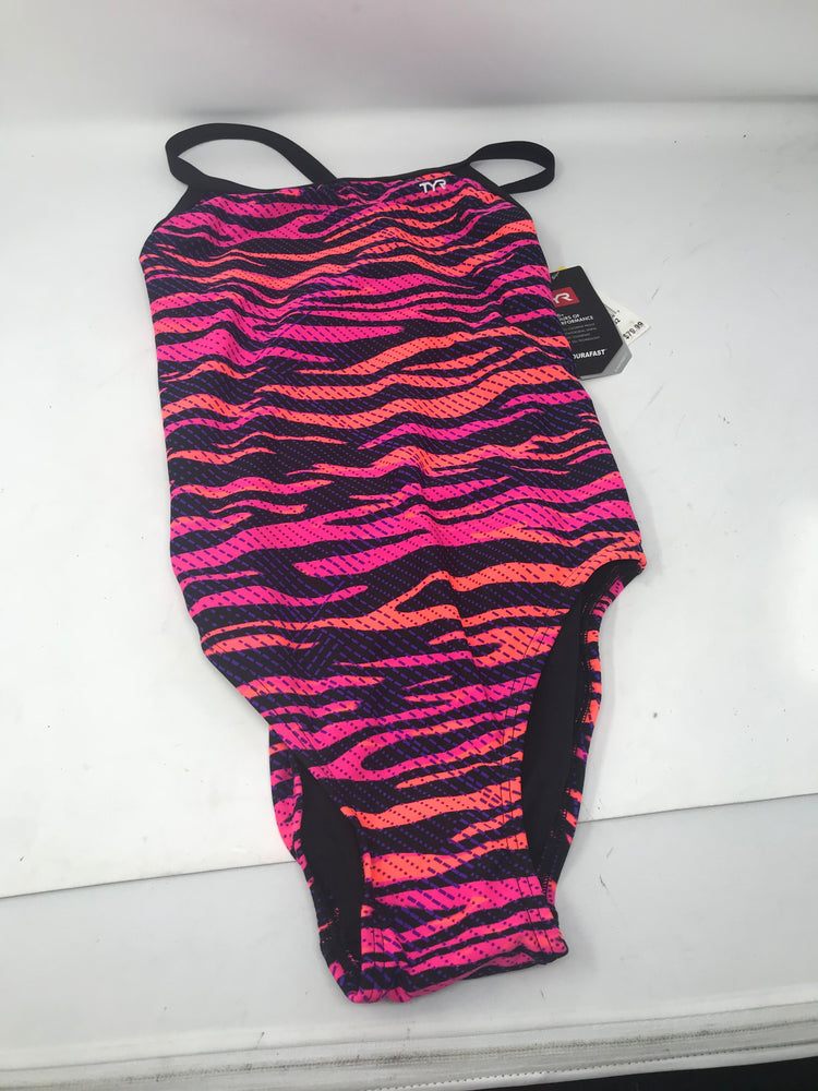 New WMNS TYR Crypsis Diamond Fit Size 32 Pink Swim Suit