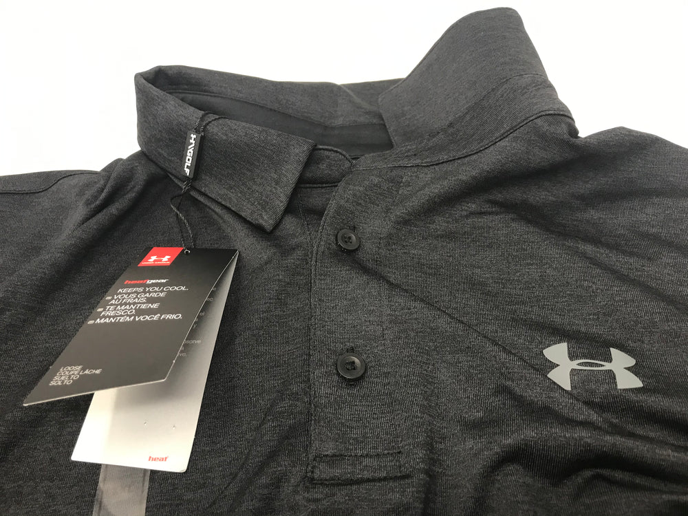 New Other Under Armour Men's Playoff 2.0 Golf Polo XXL Black/Pitch Gray