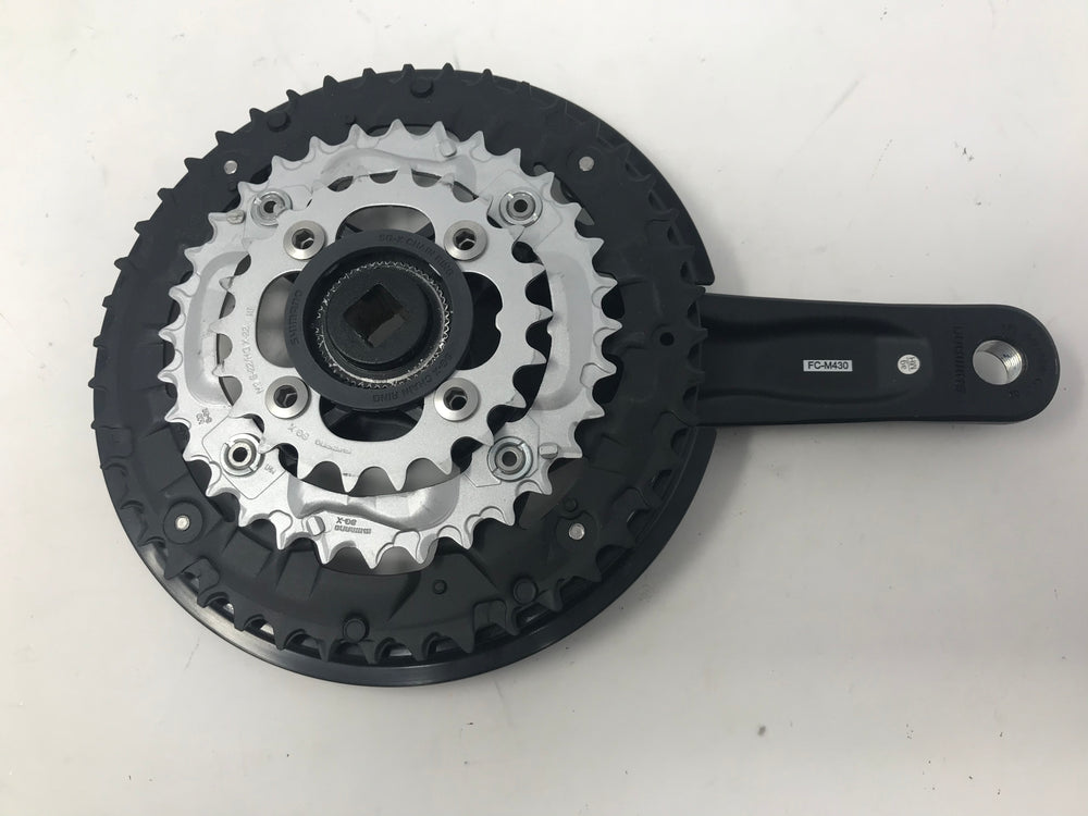 New SHIMANO FC-M430 Alivio Crankset (Black, 175-mm 44/32/22T 9 Speed)