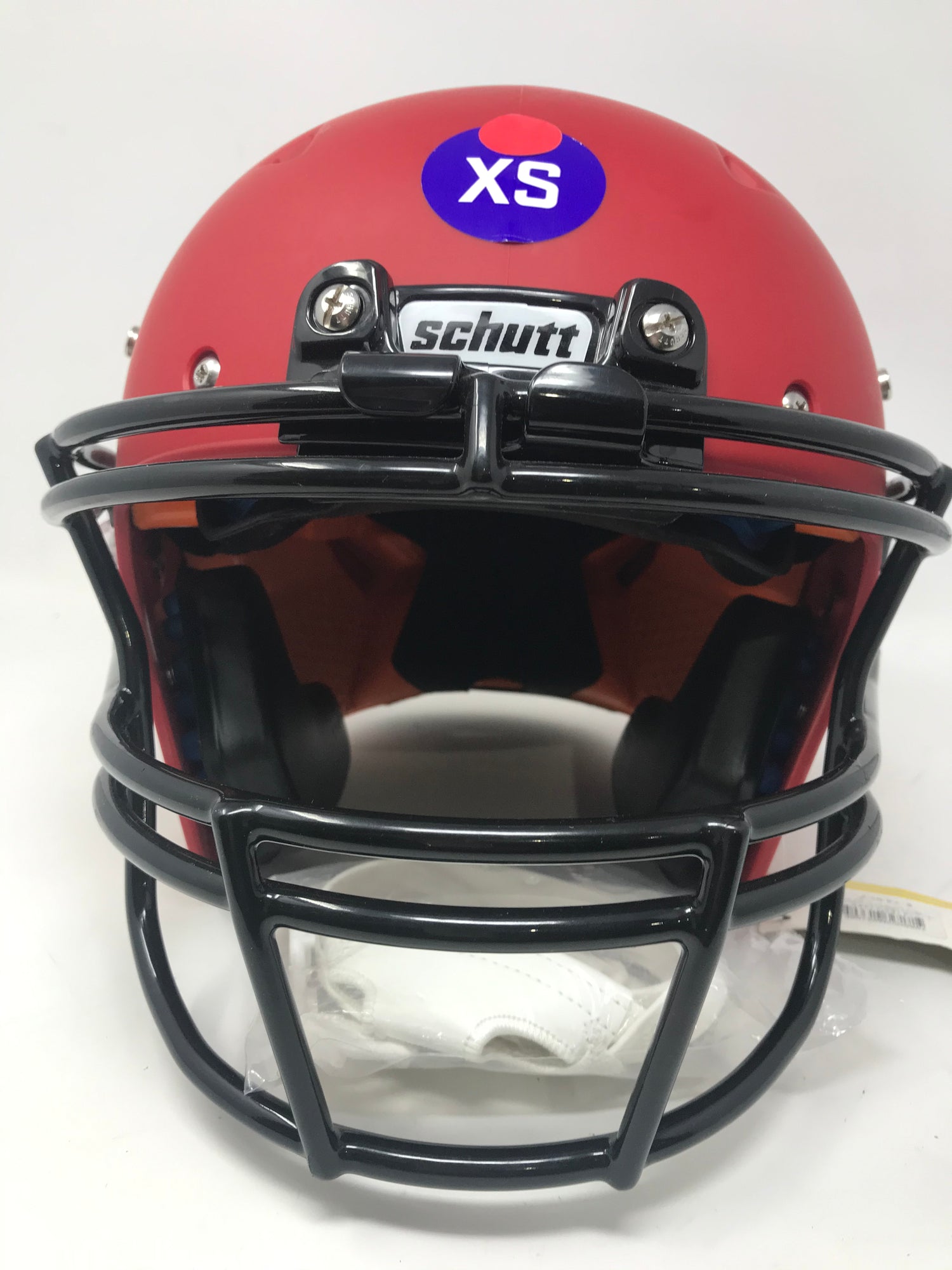 New Schutt Youth Recruit R3 Football Helmet w/ DNA Facemask X-Sm Red/B – PremierSports