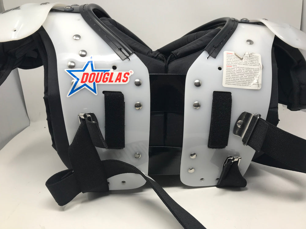 New Other Douglas Youth Large Football Shoulder Pads White/Black