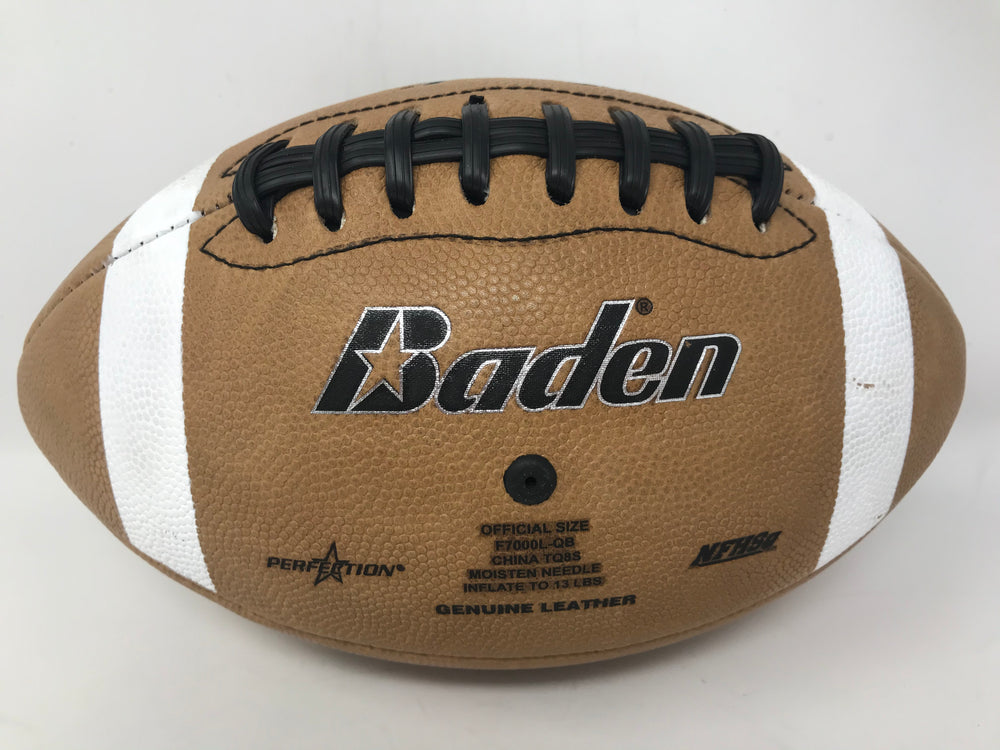 New,, Other Baden QB1 Game Leather Official Football F7000L Brown/White
