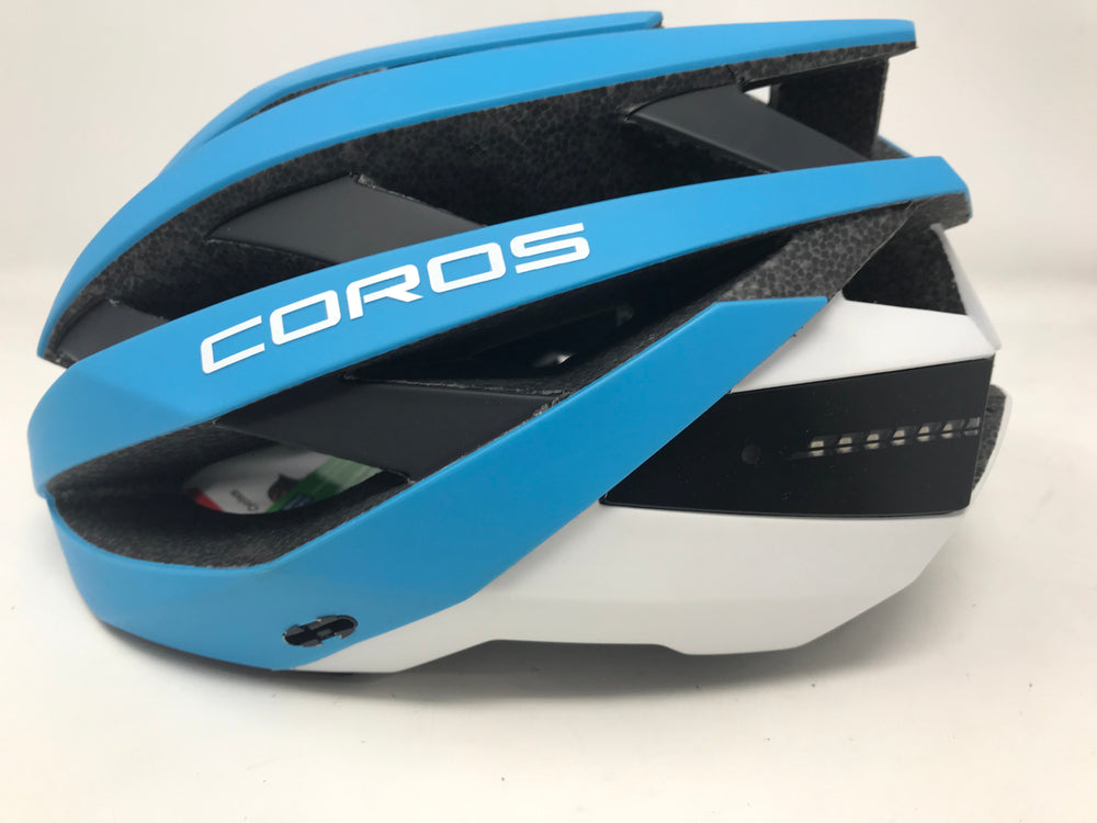 New Coros Omni Smart Cycling Helmet Audio, Lights, Bluetooth Medium Blue/Black
