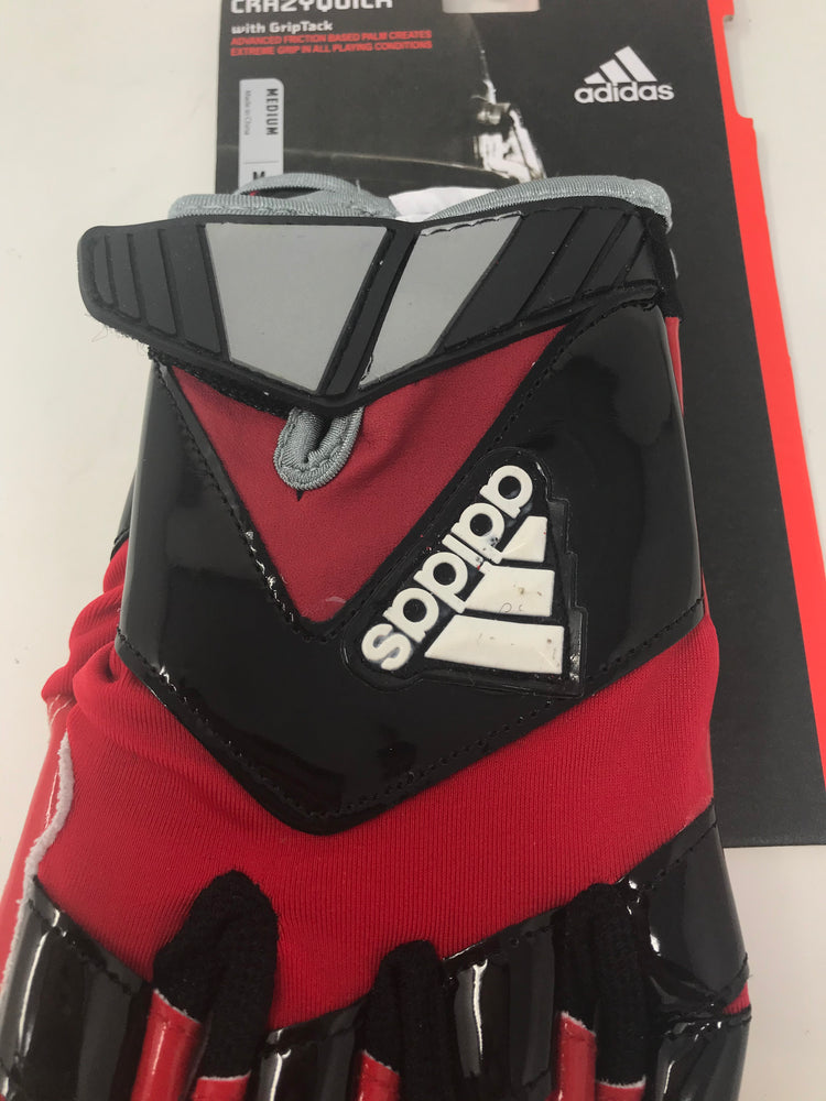 New Other Adidas Crazy Quick Medium Football Receiver Gloves red/Black