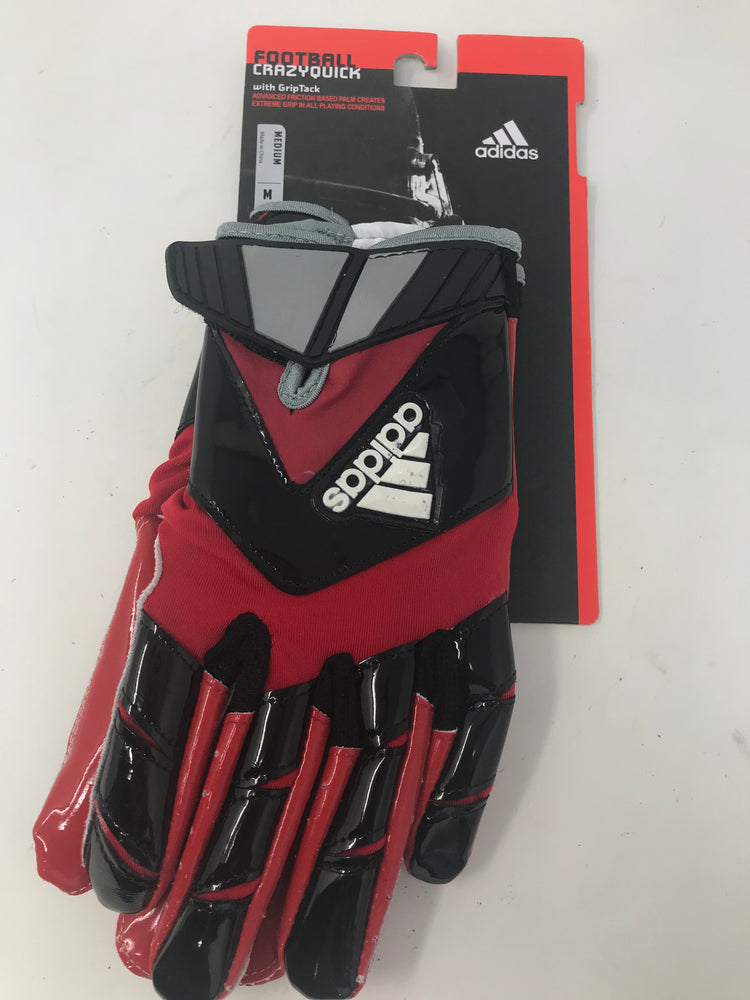 New Other Adidas Crazy Quick Medium Football Receiver Gloves red/Black