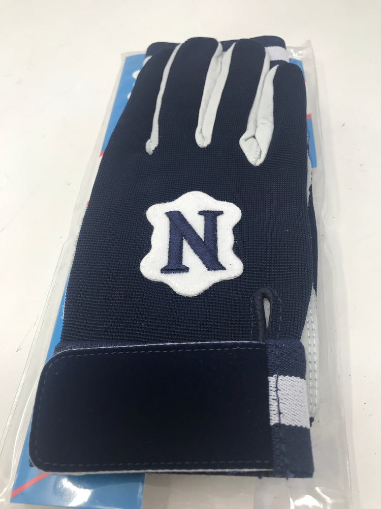 New Neumann Medium Men's Tackified Custom Football Gloves Navy