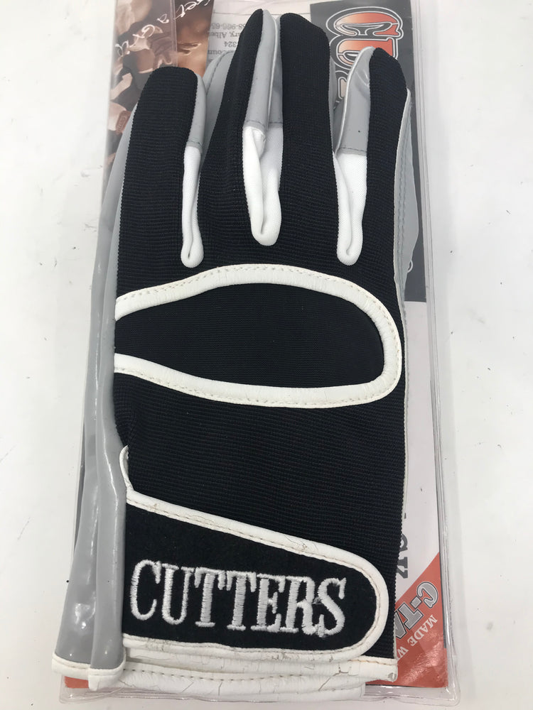 New Other XL Cutters XL 017Q Quarterback Gloves Black/White