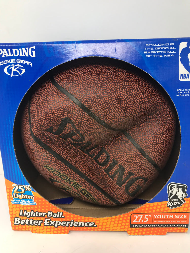 Spalding Rookie Gear Basketball, Indoor/Outdoor, 27.5 Inch Youth Size