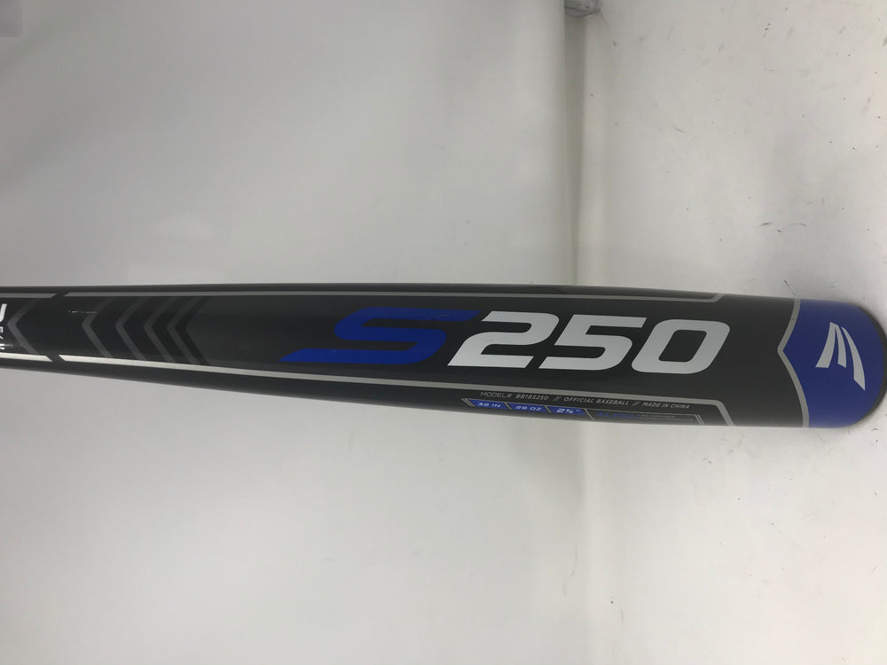 Used Easton BB18S250 S250 32/29 Adult Baseball Bat 2 5/8" 2018 BBCOR -3 Black/Blu