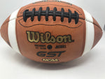 New Wilson GST Official Game Football NCAA Brown/White Ages 14 up