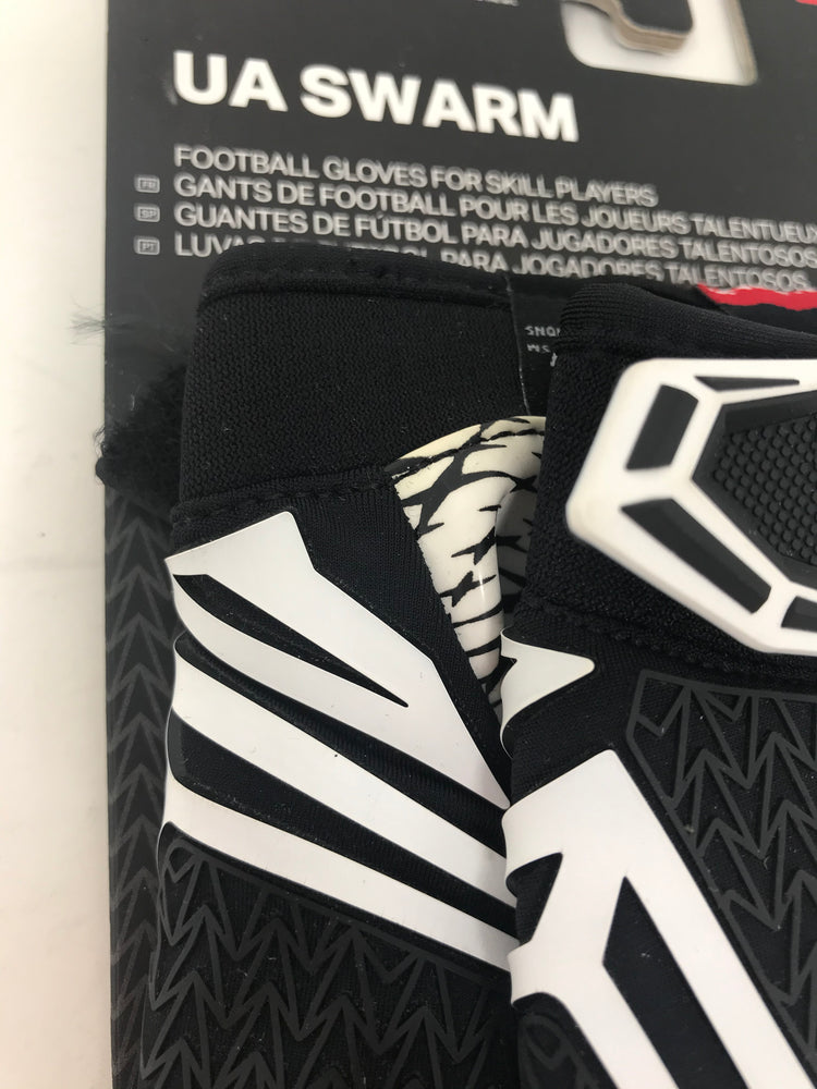 ew Other Under Armour Men's Small Swarm Receiver Football Gloves White/Black