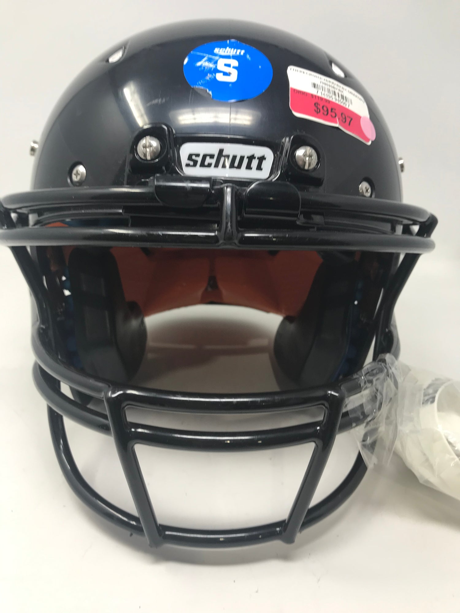 New Other Schutt Recruit Hybrid Youth Small Football Helmet Black/Black