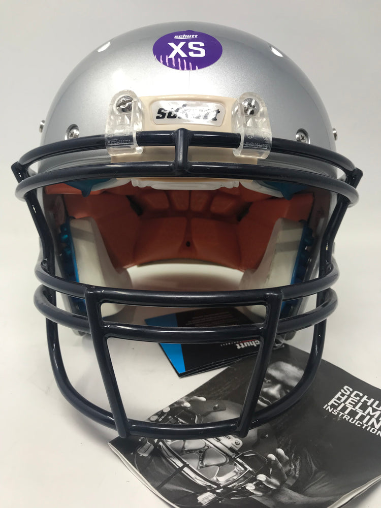 extra small youth football helmets New Other Schutt Sports Recruit Hybrid Youth Football Helmet Silver/Bl – PremierSports