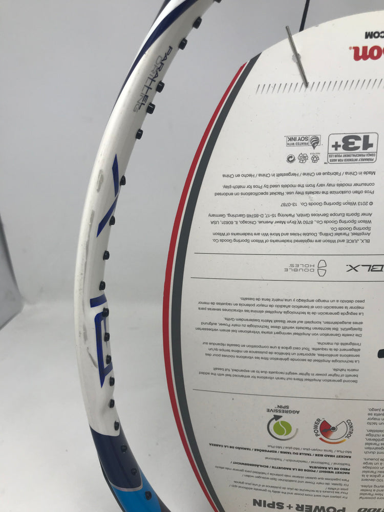 New Other Wilson Juice 100 Tennis Racquet UNSTRUNG White/Blue