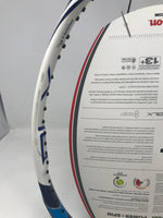 New Other Wilson Juice 100 Tennis Racquet UNSTRUNG White/Blue